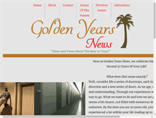 Tablet Screenshot of goldenyearsnews.com